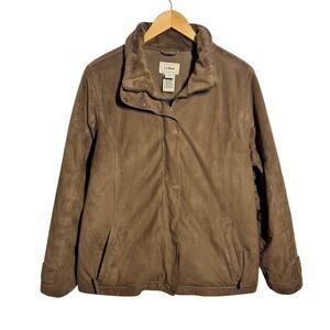 L.L.Bean Prima Soft Insulated Jacket Womens L Reg Polyester OFJV4 Gorpcore Coat